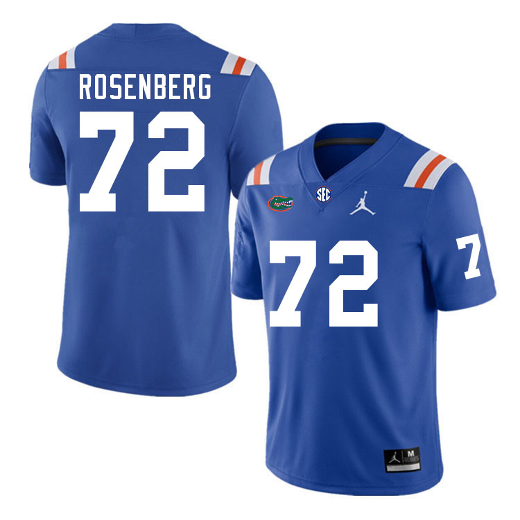 Men #72 Bryan Rosenberg Florida Gators College Football Jerseys Stitched Sale-Throwback
